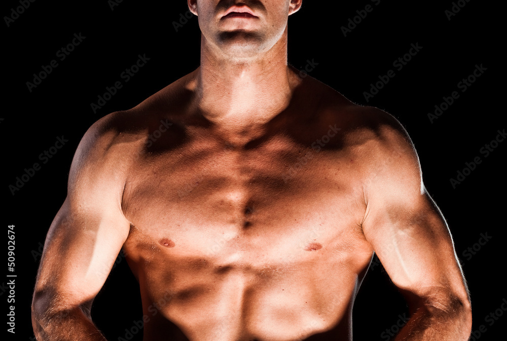 Muscular man's chest Muscular man's chest
