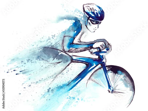 Obraz kolarz wyścigowy