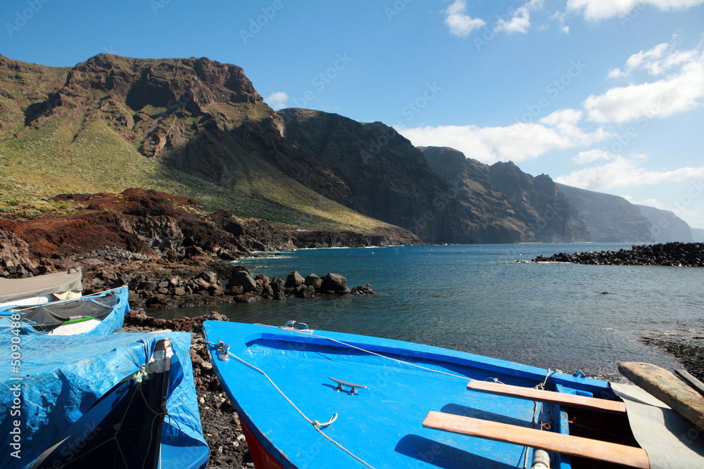 Boote am Punta de Teno