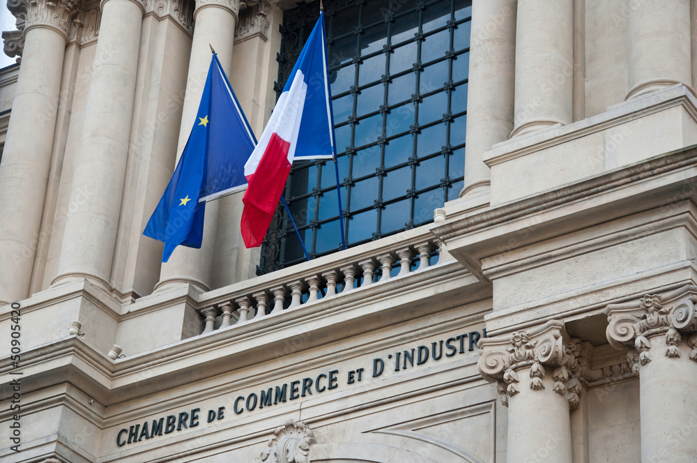 Naklejka premium Chambre de commerce et d'industrie à Paris