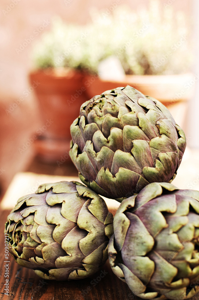 Fototapeta premium Artichokes