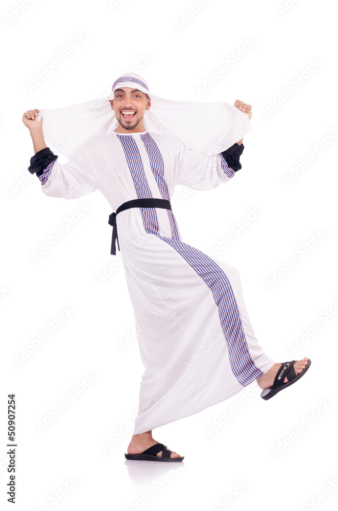Arab man isolated on the white Arab man isolated on the white