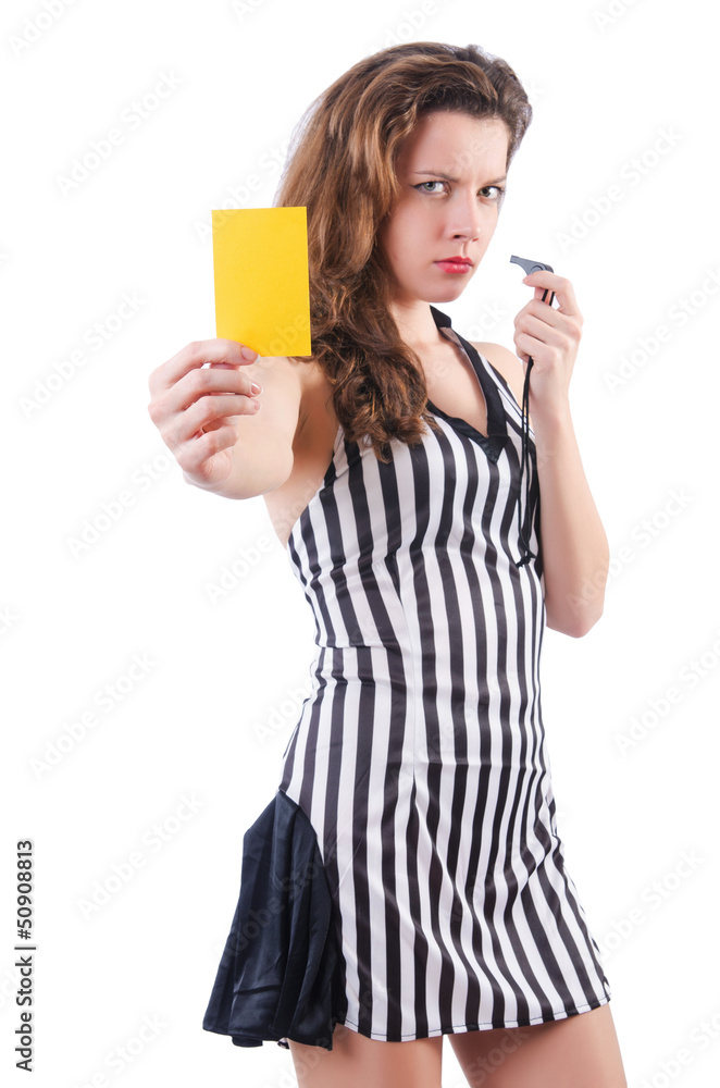 Woman judge isolated on the white Woman judge isolated on the white