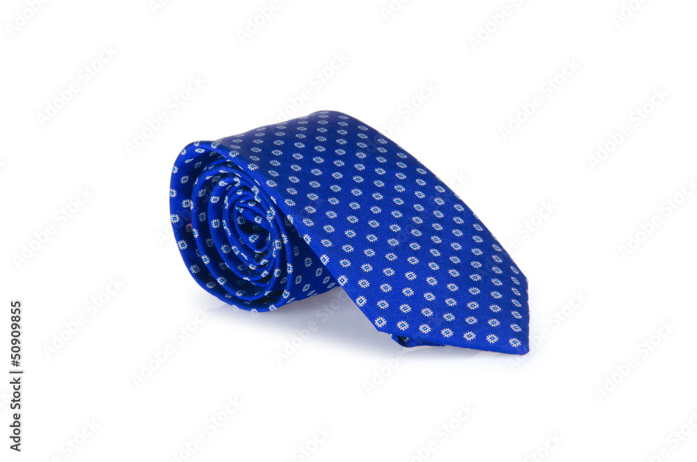 Elegant silk male tie ( necktie ) on white Elegant silk male tie ( necktie ) on white