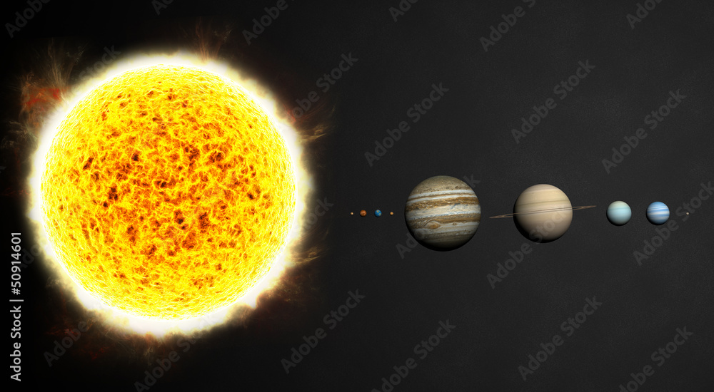 système solaire Stock Illustration Adobe Stock