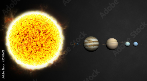 Fototapeta Naklejka Na Ścianę i Meble -  système solaire