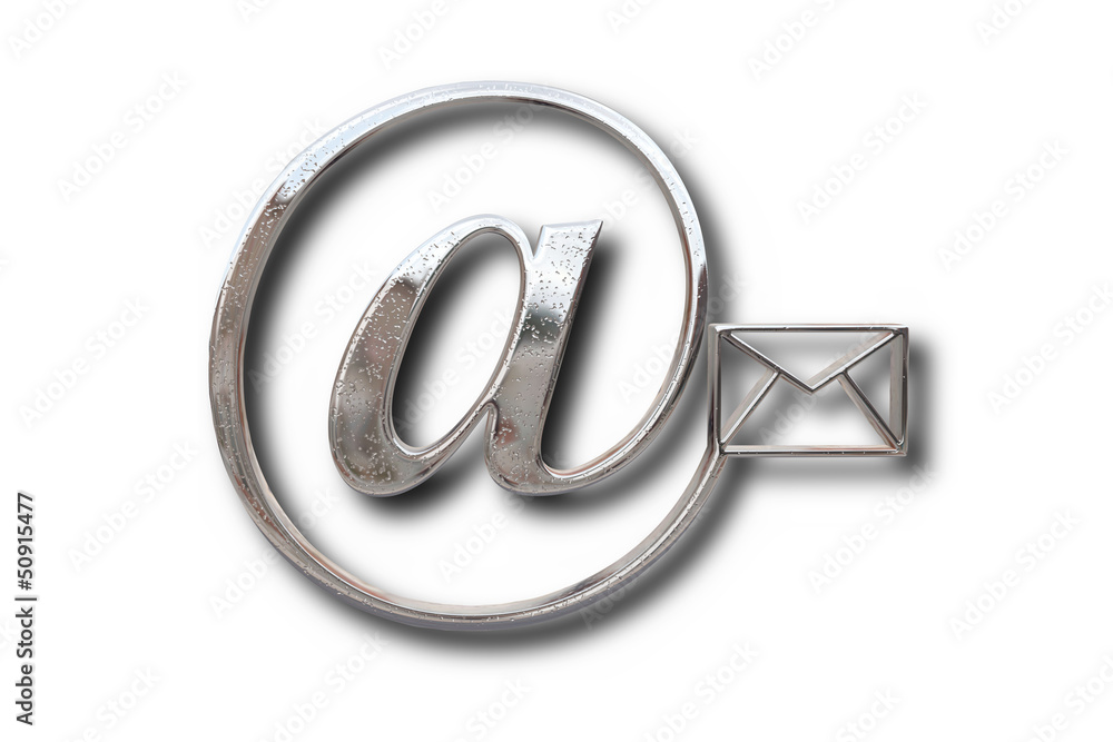 Email concept - silber, chrome 1/2 Email concept - silber, chrome 1/2