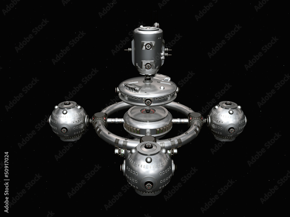 Fototapeta premium Raumstation im Weltall