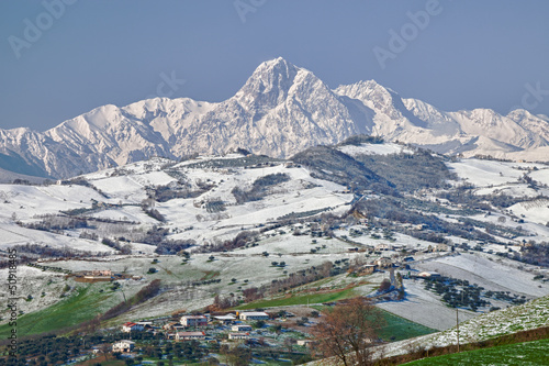 Obraz na plátně Gran Sasso Mountains