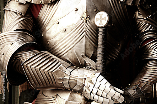Canvas Print Close up of armor