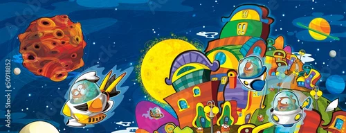 Obraz Kosmici - UFO - dla dzieci