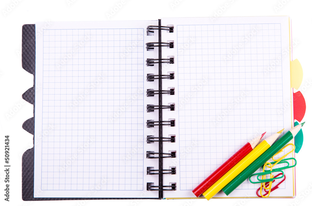 Office notebook. Back to school concept. Post it note. Office notebook. Back to school concept. Post it note.