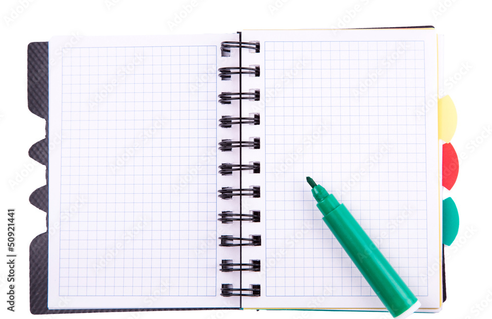Office notebook. Back to school concept. Post it note. Office notebook. Back to school concept. Post it note.