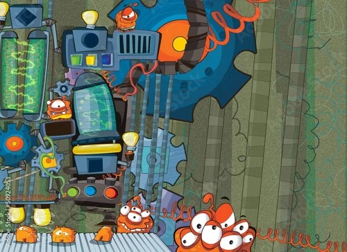 Obraz Kosmici - UFO - dla dzieci