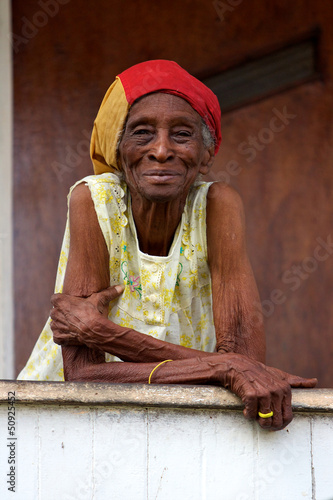 vieille femme créole