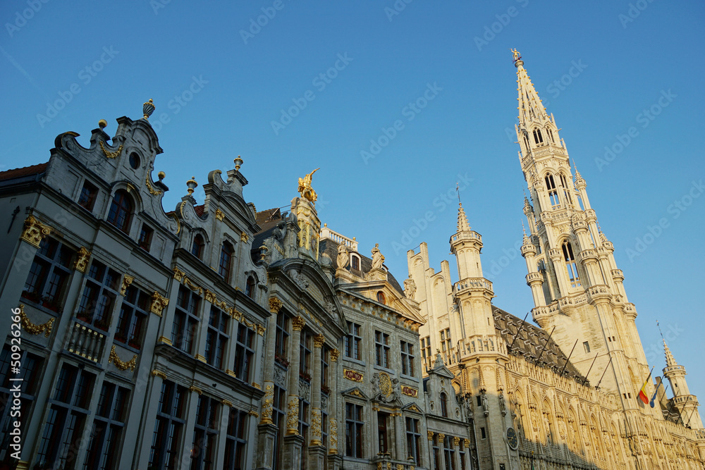Grand Place mit Rathaus, Brüssel