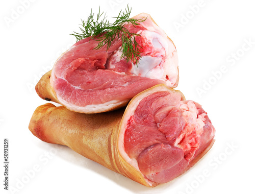 Slika na platnu pork leg shank with fennel