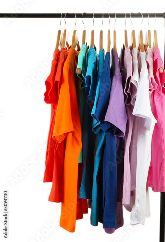 Choice of clothes of different colors © Africa Studio