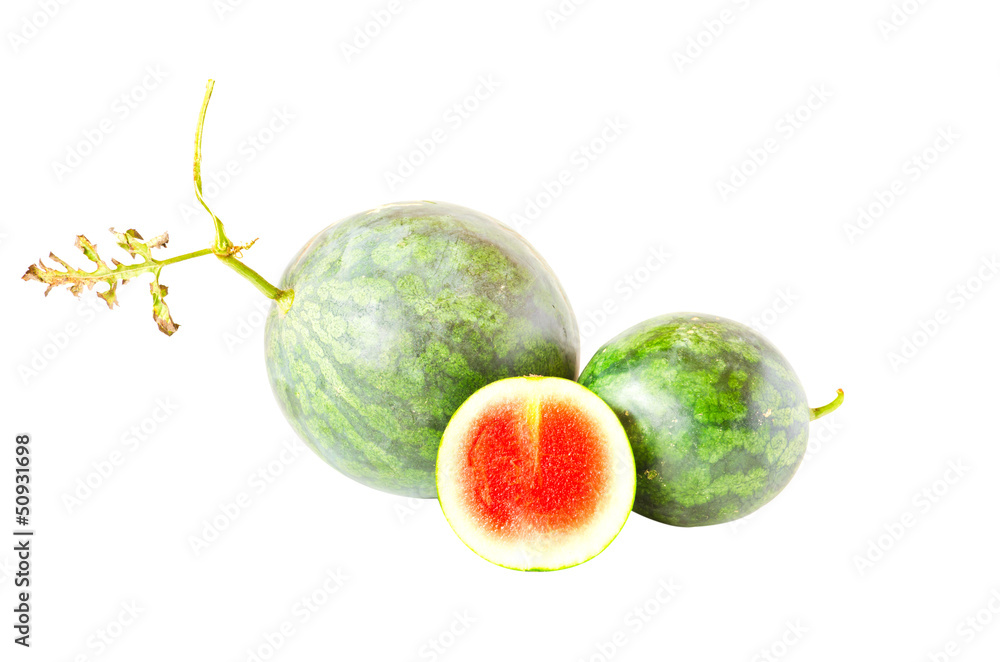 Fresh water melon isolated on white background Fresh water melon isolated on white background