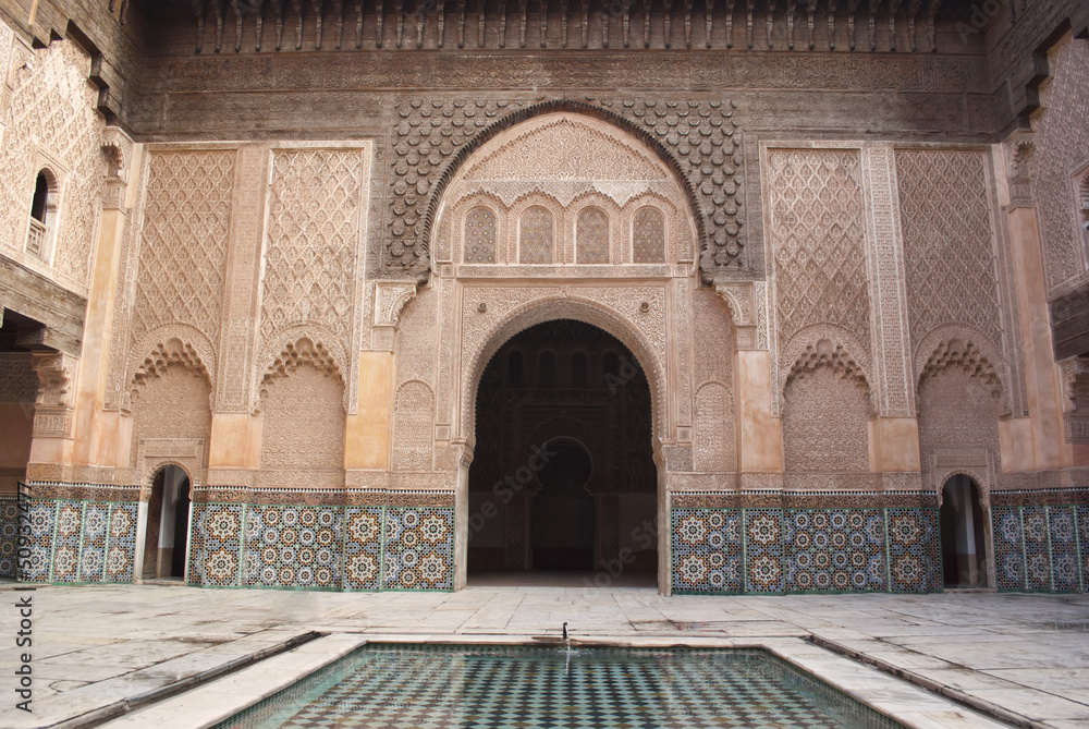 Morocco Marrakesh Ali Ben Youssef Medersa Islamic