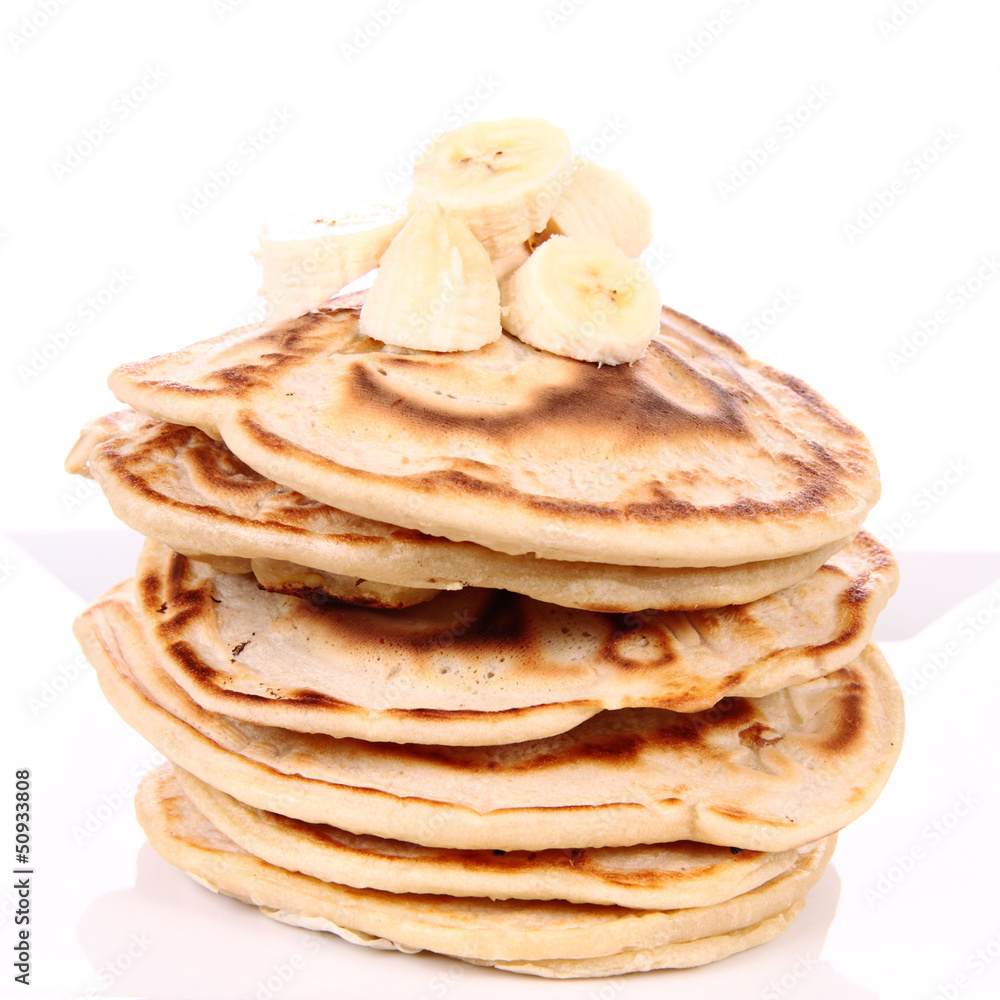 Pancakes with bananas Pancakes with bananas