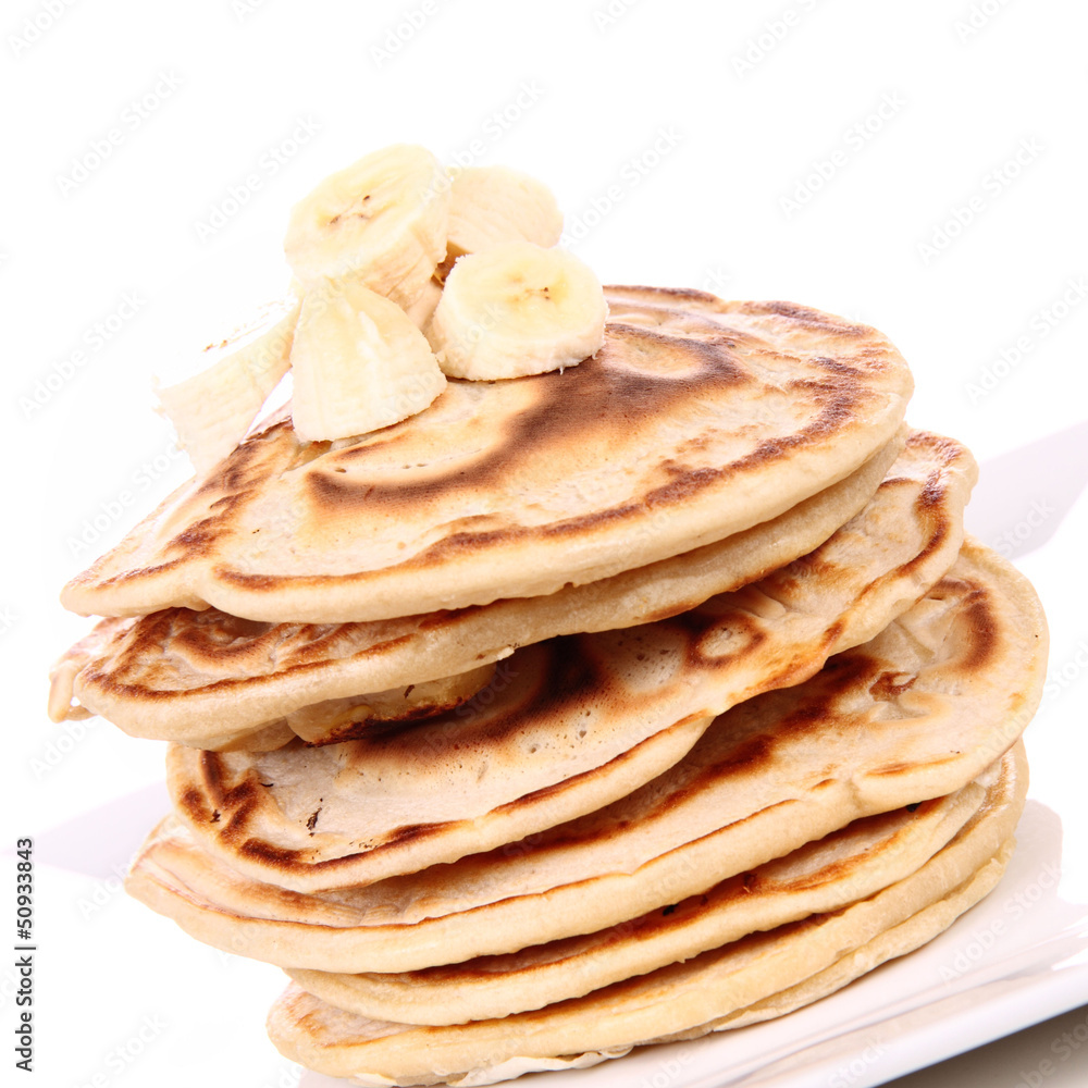 Pancakes with bananas Pancakes with bananas