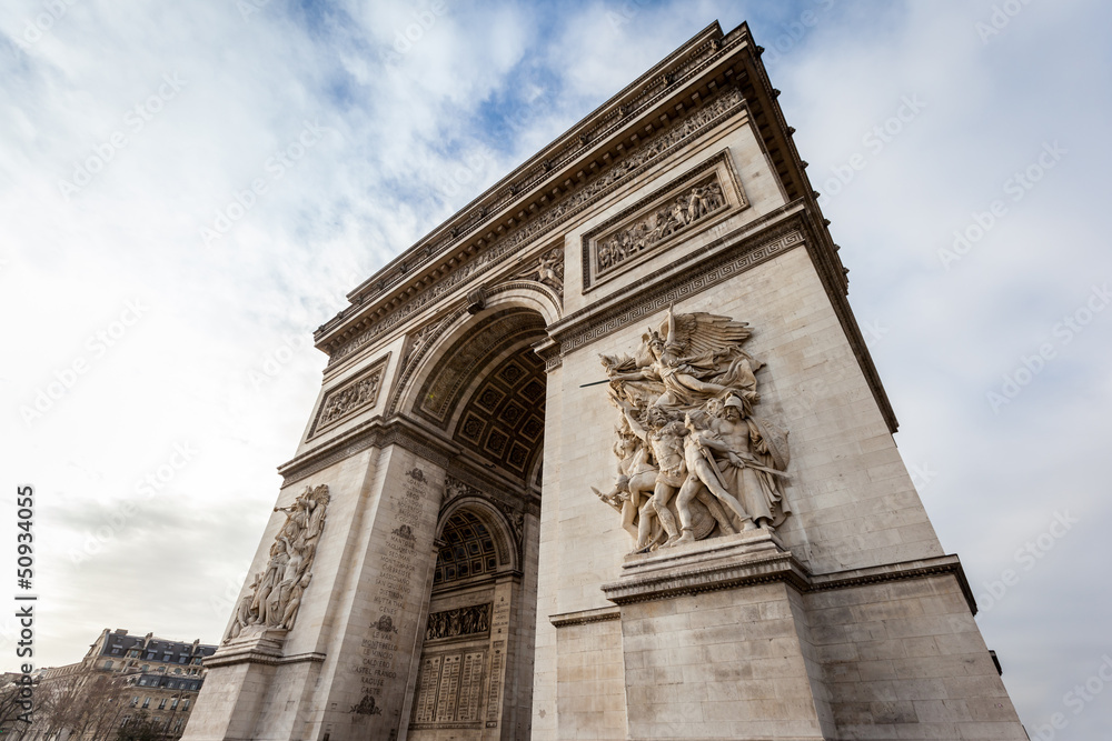 Arc de Triomphe in Paris - France