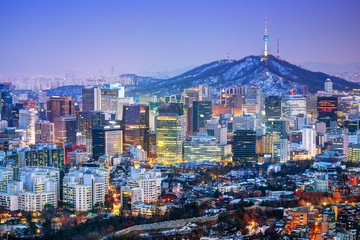 Fototapete Seoul Stadtansicht der Metropole Seoul  © SeanPavonePhoto
