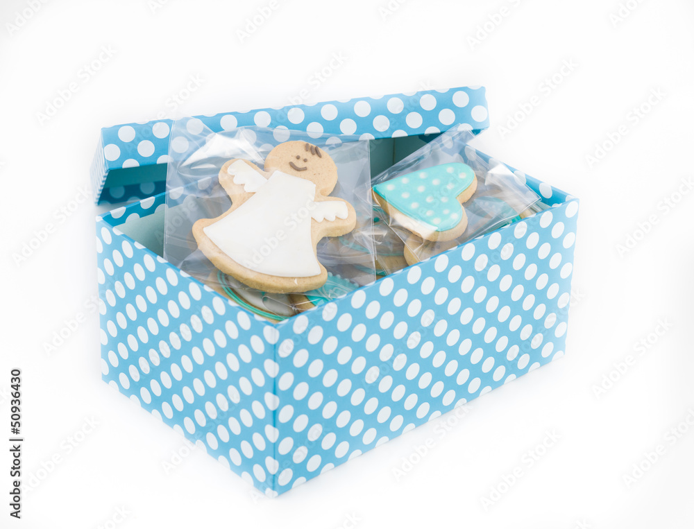 box full of baked biscuits box full of baked biscuits