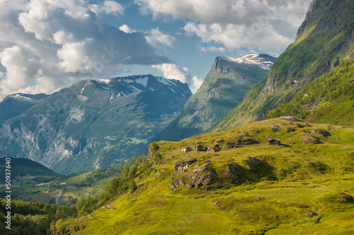 Norway landscape near Geirangerfjord