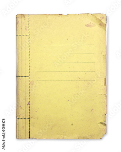 Old yellow folder.