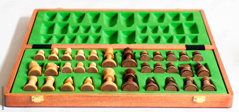 Naklejka premium Qualitativer Schach-Koffer