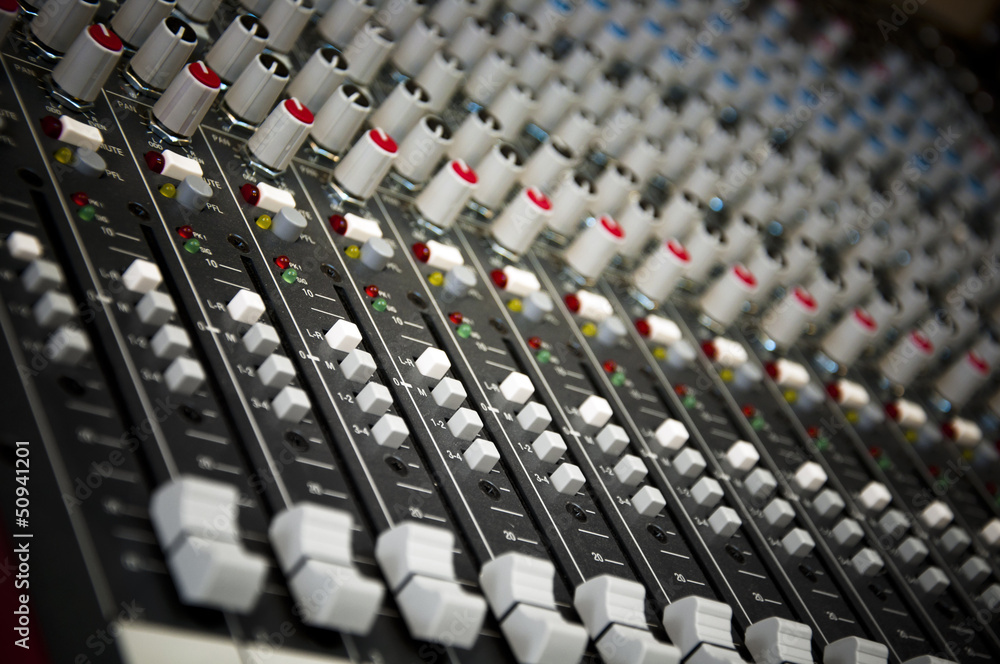Fototapeta premium Sound control panel