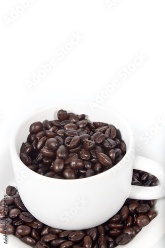 Coffee beans in  cup