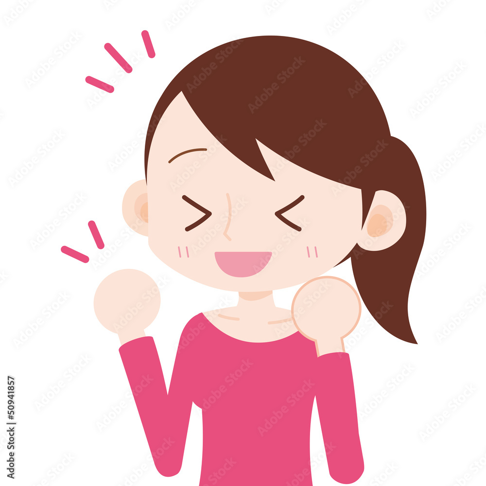 女性 上半身 大喜び Stock イラスト Adobe Stock 女性 上半身 大喜び Stock イラスト Adobe Stock