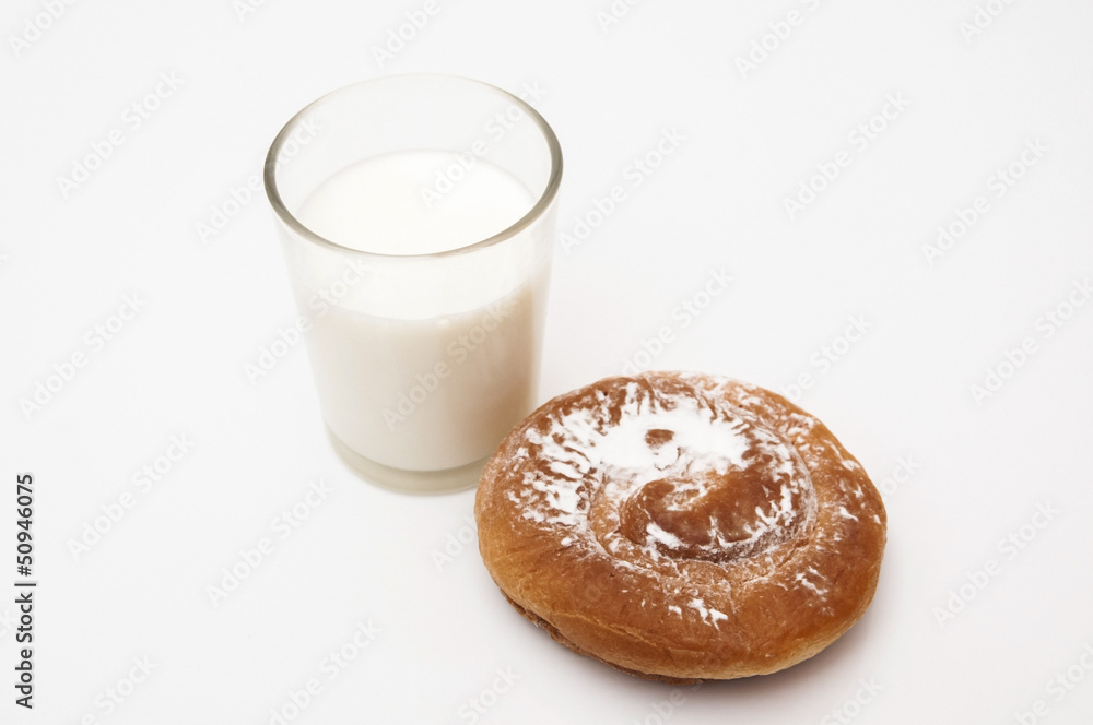 glass of milk with sugar ensaimada glass of milk with sugar ensaimada