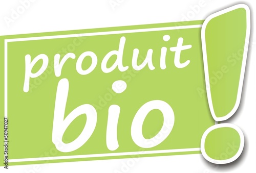 étiquette produit bio