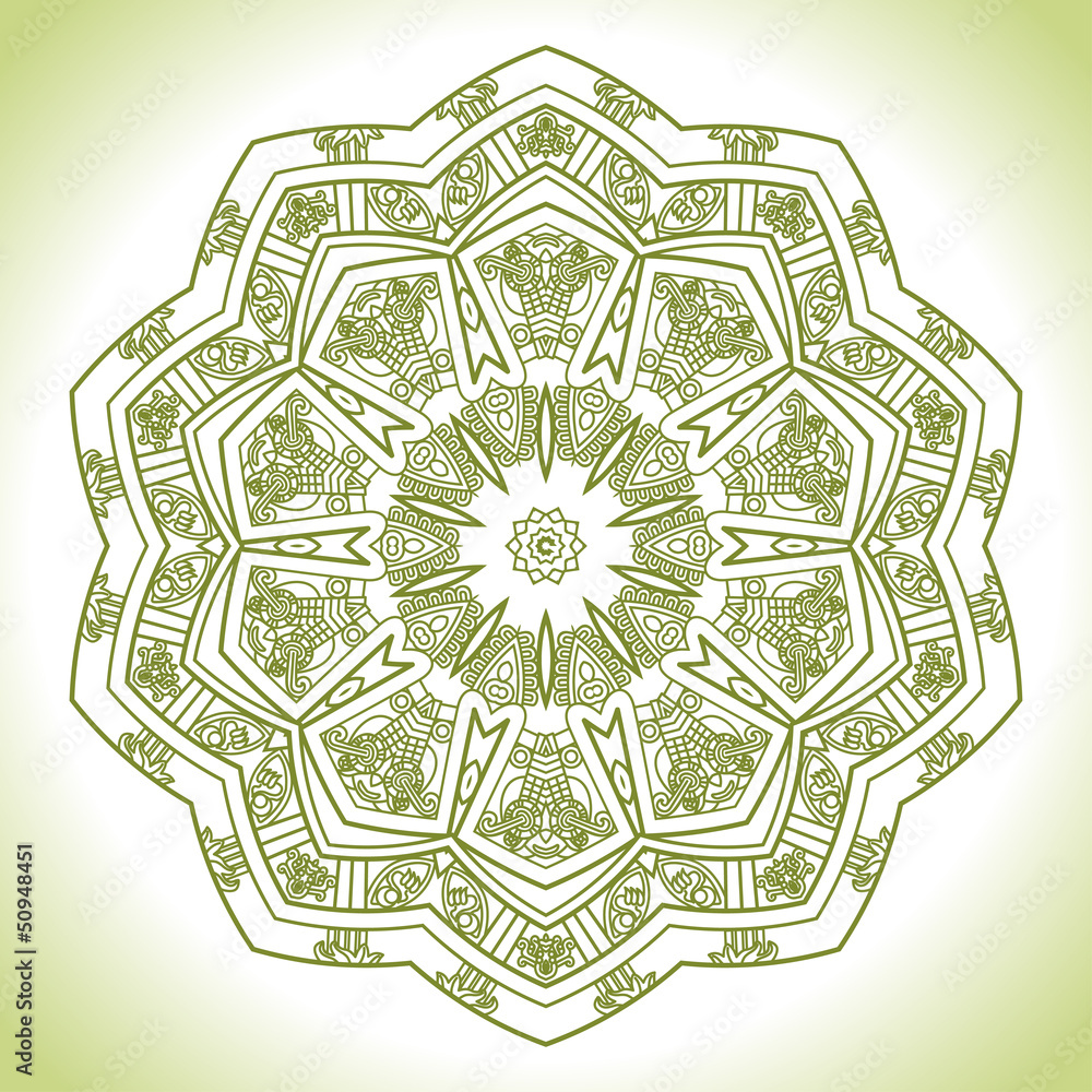 Vector Round Decorative Design Element Vector Round Decorative Design Element