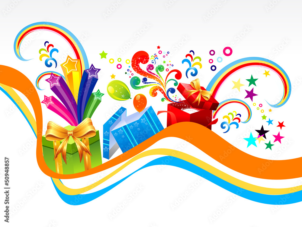 Fototapeta premium abstract gift wave background
