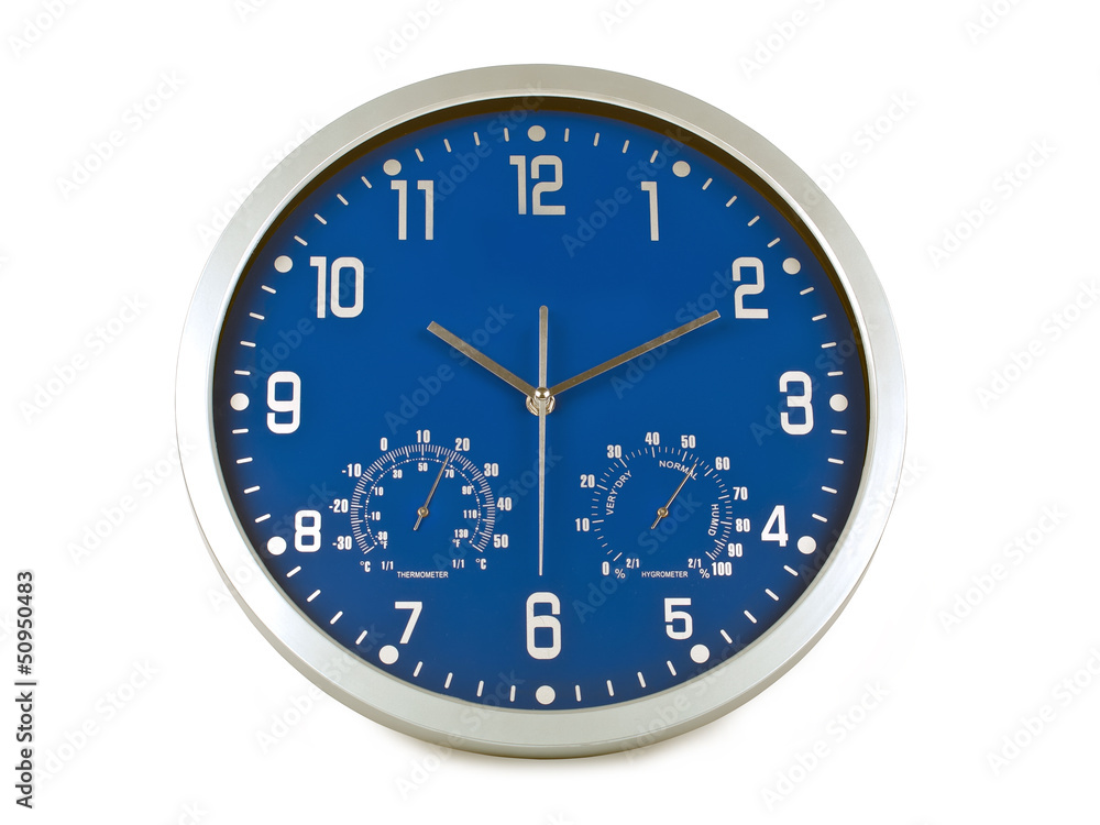 Blue wall clock Blue wall clock