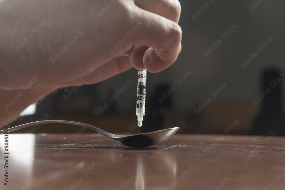 Obraz premium Drugs preparation before use