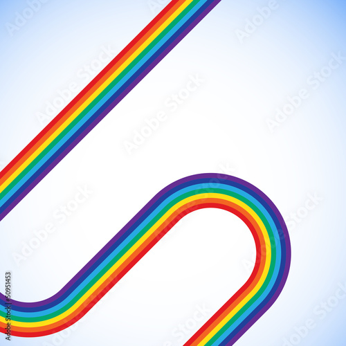 Rainbow illustration with space for your business message