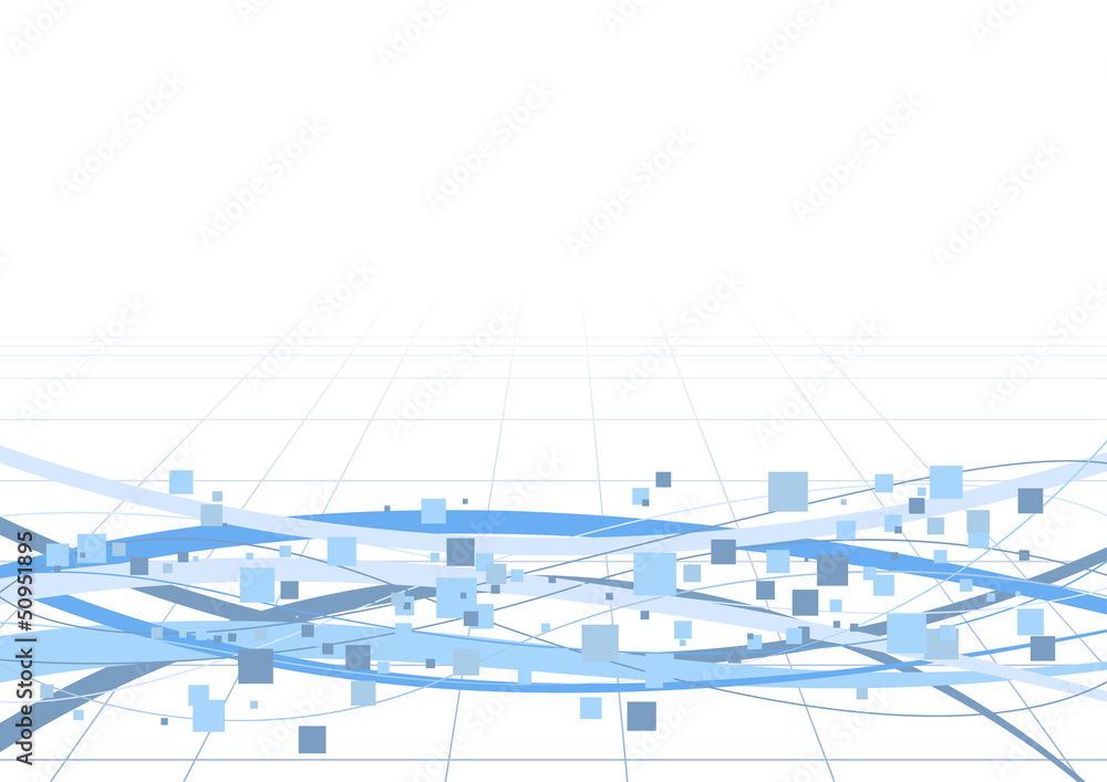 Fototapeta premium Abstract tile and wave halftone background