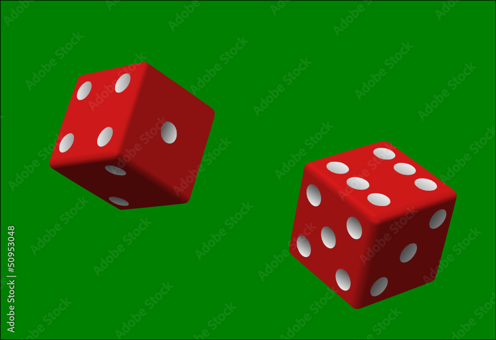 2 dés rouges 2 dés rouges