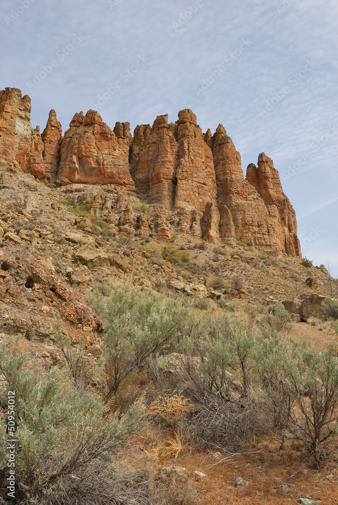 The Palisade Cliffs Clarno Formation of the John Day Fossil Beds