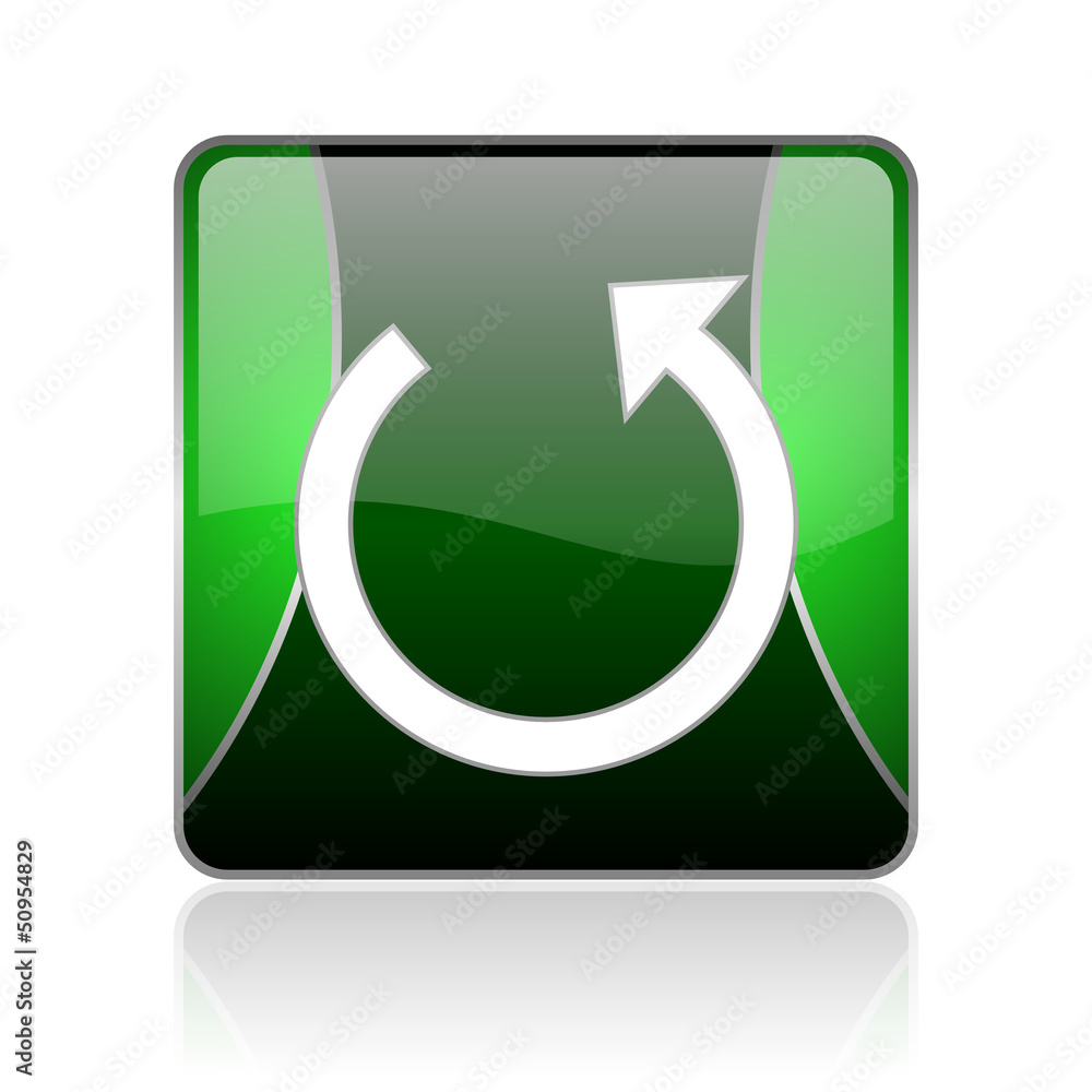 rotate black and green square web glossy icon rotate black and green square web glossy icon