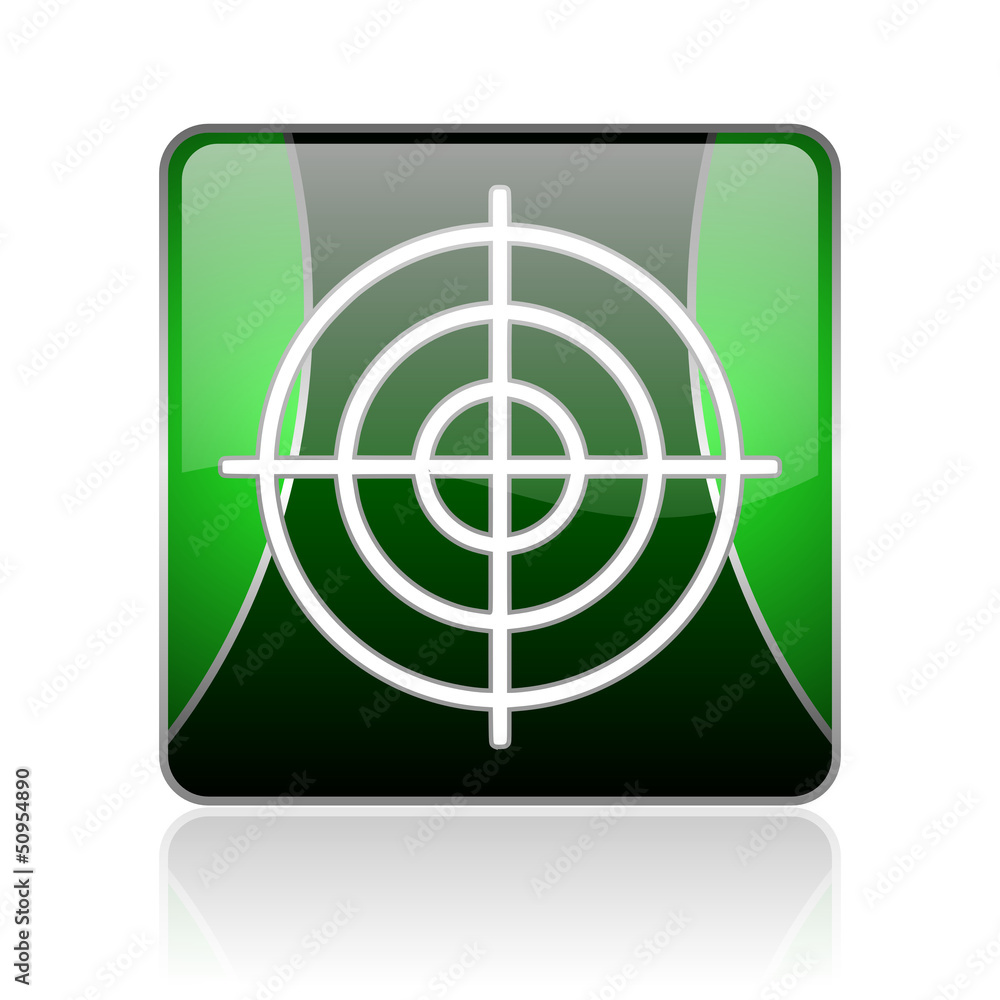 target black and green square web glossy icon target black and green square web glossy icon