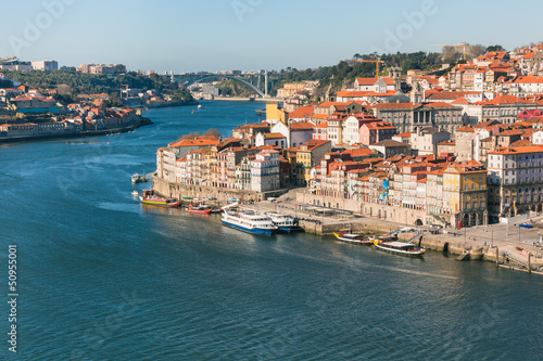 Overview of Old Town of Porto, Portugal. © dvoevnore