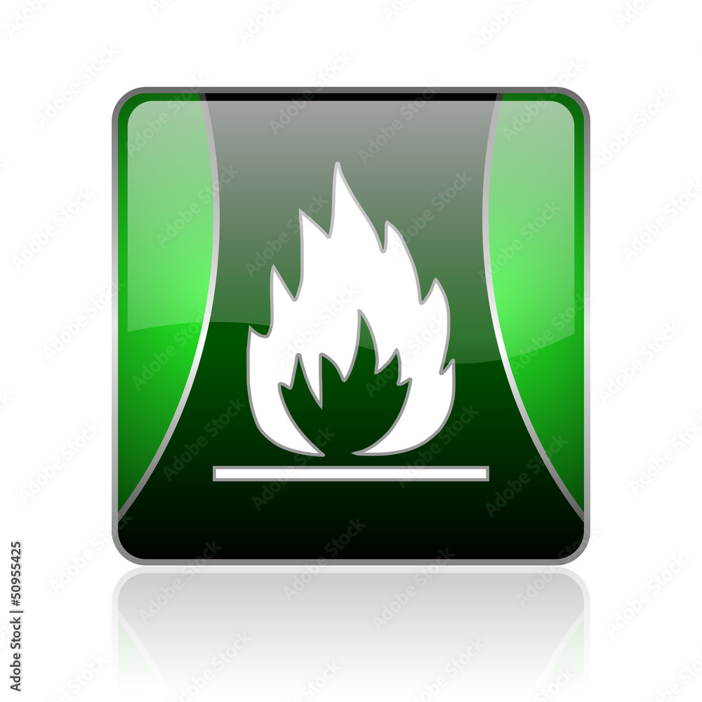 flames black and green square web glossy icon flames black and green square web glossy icon