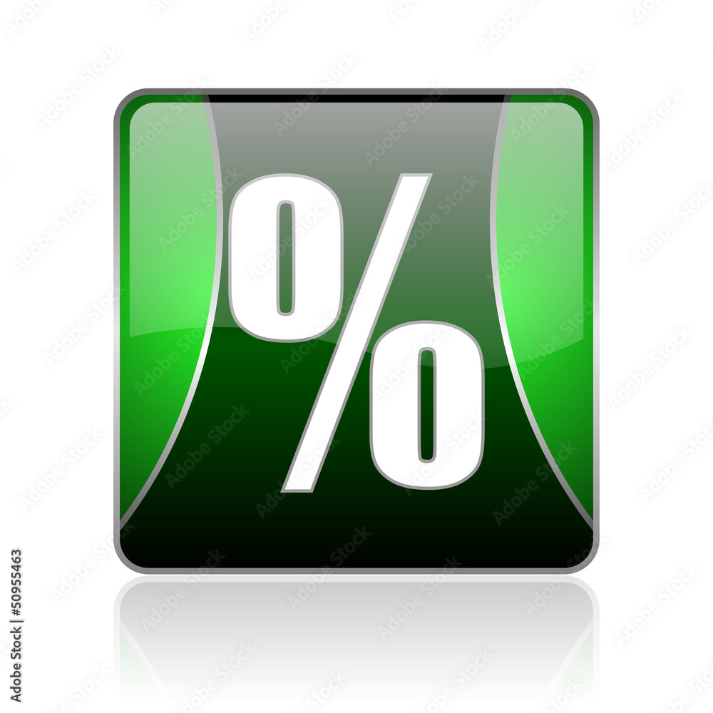 percent black and green square web glossy icon percent black and green square web glossy icon